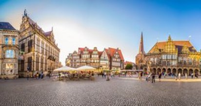 Blick auf Bremen Innenstadt bei einer Fachtagung für Immobilienverwalter