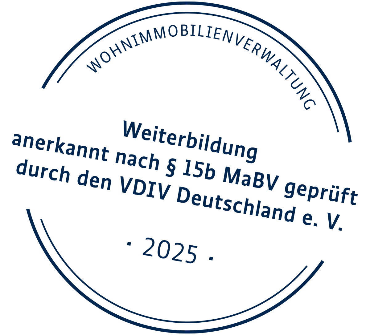 VDIV Weiterbildungssiegel MaBV Stunden Immobilienverwalter