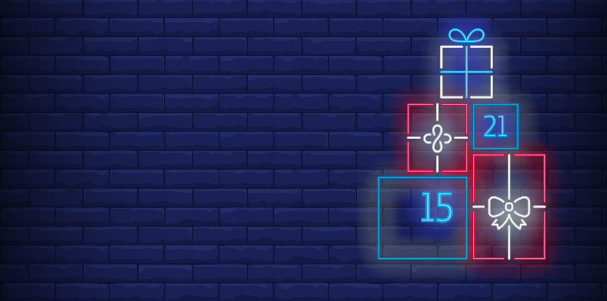 Geschenketurm mit Zahlen