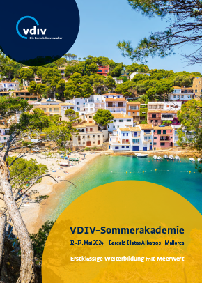 Cover des Fachprogramms der VDIV-Sommerakademie Mallorca 2024
