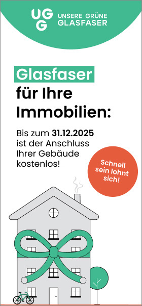 VDIV-Skyscraper: Werbung für Glasfaser