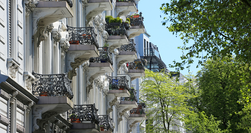 Symbolbild Altbaufassade eines Mietobjektes