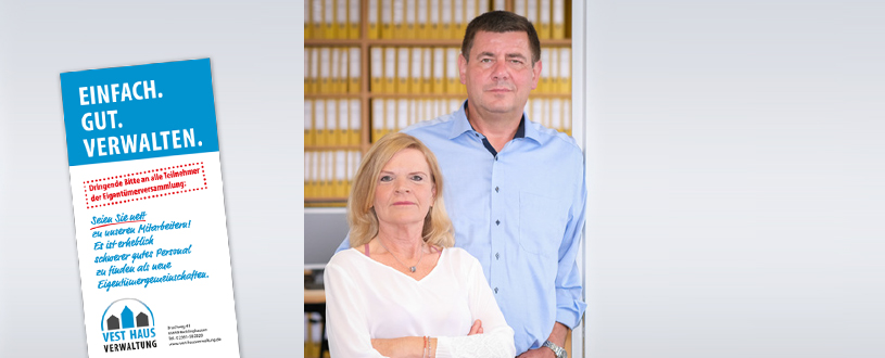 Symbolbild Immobilienverwalter iin Fachzeitschrift